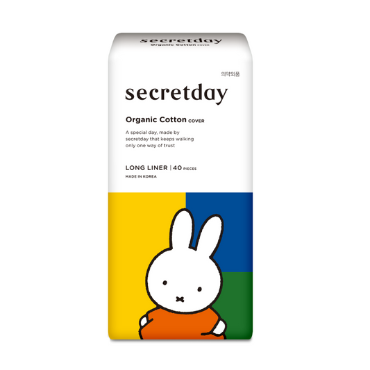 Secretday Miffy Organic Cotton Softcover Sanitary  Long Liner