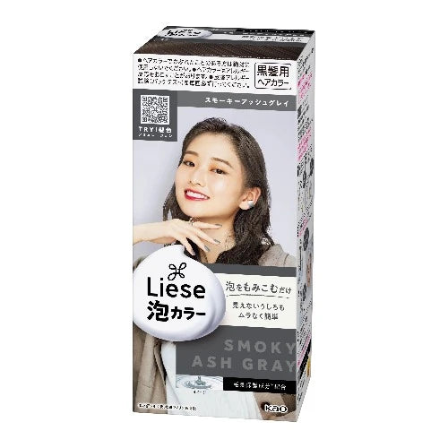 KAO LIESE Prettia Bubble Foam_Silvery Ash Gray