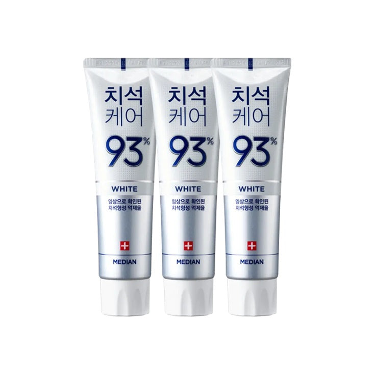 MEDIAN DENTAL IQ 93% TARTAR CARE Tooth Paste 120g WHITE x 3pc