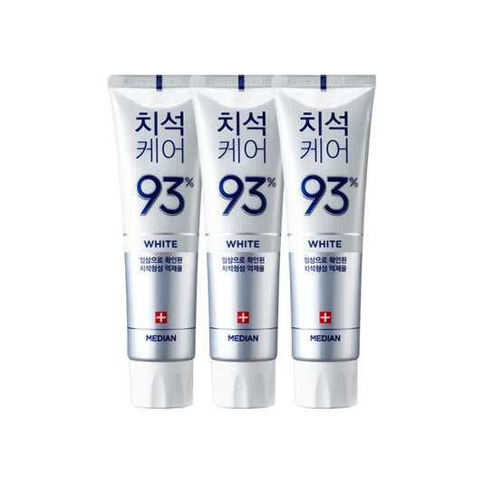 MEDIAN DENTAL IQ 93% TARTAR CARE Tooth Paste 120g WHITE x 3pc