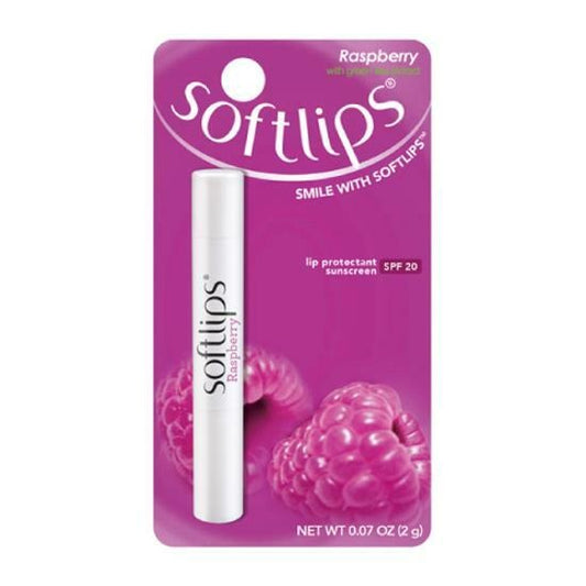 Softlips Raspberry Lip Balm Protectant SPF 20  2g