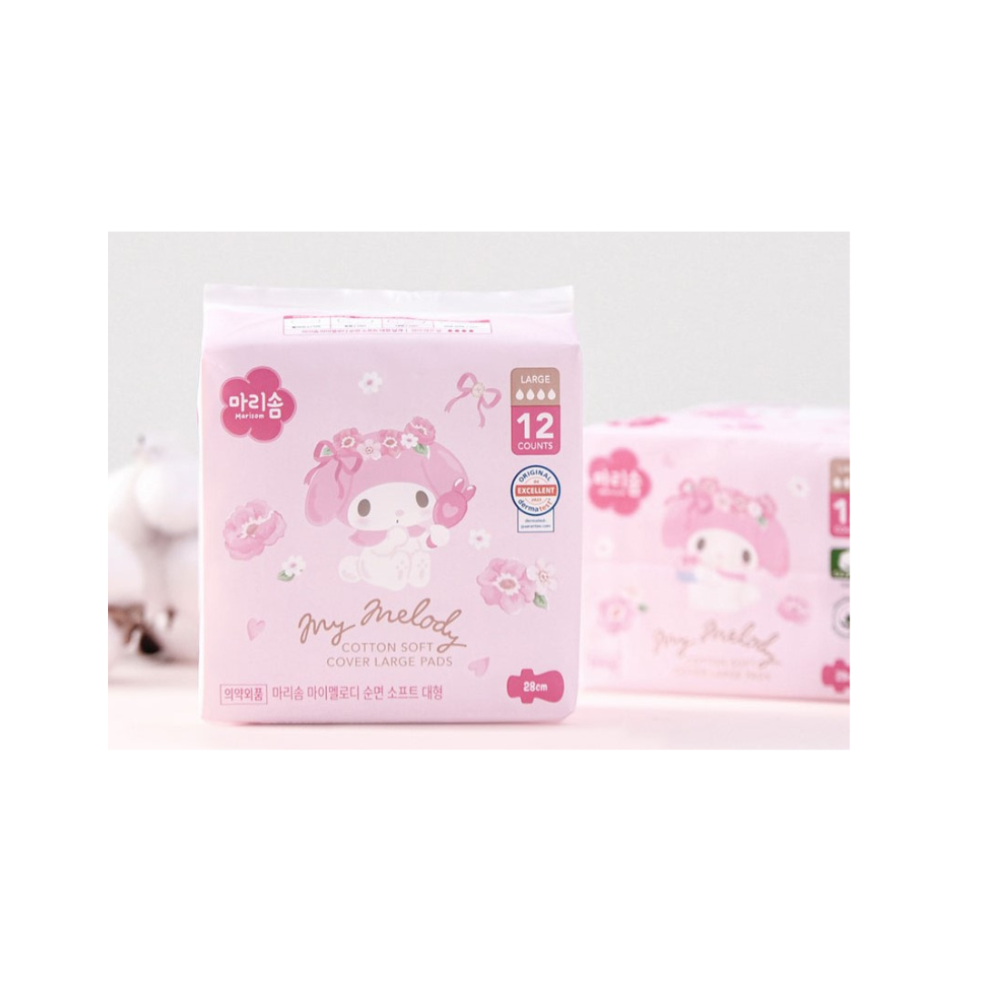 Marisom My Melody Organic Cotton Softcover Sanitary pads_Large 28cm