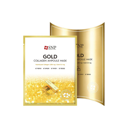 SNP Gold Collagen Ampoule Mask  10PC