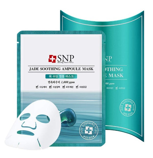 SNP Jade Soothing Ampoule Mask  10PC