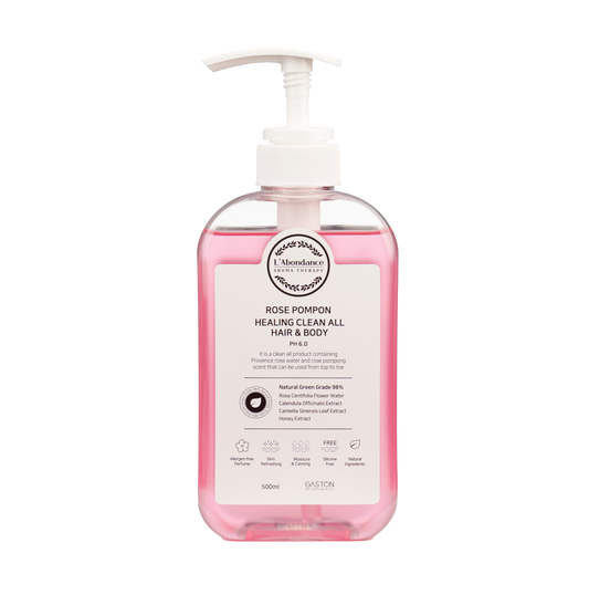 GASTON Rose Pompon Healing Clean All Hair & Body Wash 500ml