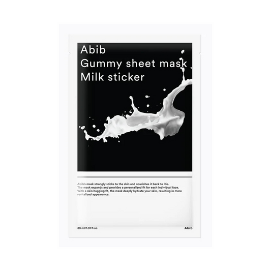 Abib Gummy sheet mask Milk sticker